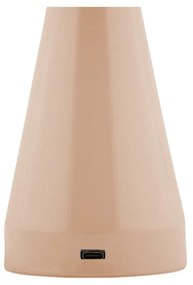 Bézs LED dimmelhető asztali lámpa fém búrával (magasság 20,5 cm) Rachel – Leitmotiv