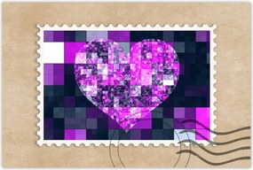 Poszterek 90x60 Szív alakú mozaik