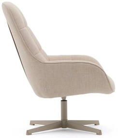 Bézs forgó fotel Jaspe – Kave Home