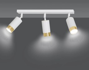 Emibig modern spot lámpa hiro fehér arany emi963/3
