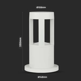 LED Kültéri lámpa LED/10W/230V 25cm 4000K IP65 fehér