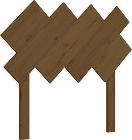 vidaXL mézbarna tömör fenyőfa ágyfejtámla 92x3x81 cm