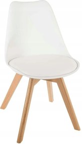 Kárpitozott szék ökobőr fehér nappali étkező