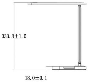 LED Dimmelhető érintős asztali lámpa USB konnektorral KIARA LED/7W/230V fekete