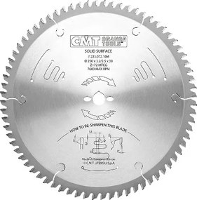 Cmt 223.084.12M Fűrésztárcsa 300x30x3,2 Z=84