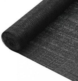 fekete HDPE belátásgátló háló 1,2 x 10 m 75 g/m²