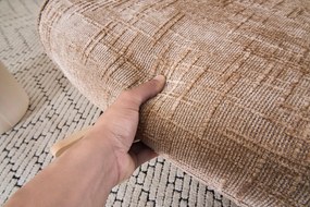 Hintaszék, relaxációs szék kordbársony kárpitozással, bézs-khaki színű