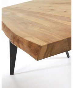 Étkezőasztal tölgyfa dekoros asztallappal 90x160 cm Koda – Kave Home