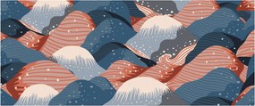 Kép - Japán hullámok (120x50 cm)