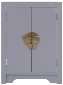 vidaXL szürke császárfa éjjeliszekrény 38 x 28 x 52 cm