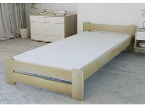 Emelt masszív ágy ágyráccsal 90x200 cm Dió
