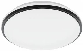 LED lámpatest , mennyezeti , 18 Watt , természetes fehér , fekete , IP44 , EGLO , PINETTO , 900366
