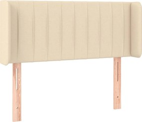 vidaXL krémszínű szövet fejtámla 83x16x78/88 cm
