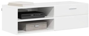 TV szekrény fiókkal Beton szürke 100.5 x 39 x 30 cm Faanyag