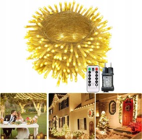 Karácsonyfa Fényfüzér 350 Led Fehér Meleg Karácsonyi Fényfüzér 35M