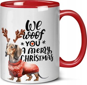 Karácsonyi Bögre Ajándék Tacskó Miniatűr Kutya