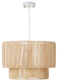 Natúr színű rattan mennyezeti lámpa rattan búrával ø 38 cm Natural Way – Casa Selección