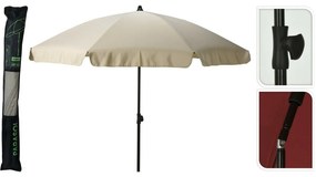 Parasol dönthető napernyő, 185 cm átmérő, krém