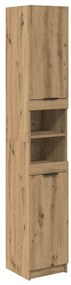 vidaXL Fürdőszobai Szekrény Szett polcokkal Artisan tölgy Faanyag