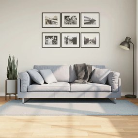 HUARTE kék rövid szálú puha és mosható szőnyeg 100 x 200 cm