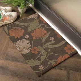 Kókuszrost lábtörlő 60x90 cm William Morris Rose – Artsy Doormats