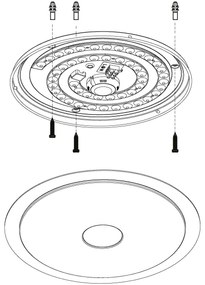 Eglo 98323 - LANCIANO LED 24W stropní stmívatelné svítidlo s DO