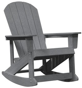 Adirondack hintaszék Világosszürke 73.5x92x90 cm HDPE