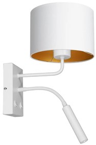 Luminex Fali lámpa ARDEN 1xE27/60W+1xG9/8W/230V fehér/arany LU3442