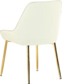 Étkezőszék, bézs Velvet anyag/gold króm-arany, PERLIA