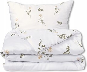 Szatén ágyneműhuzat 220x200 Exclusive Világos virágos