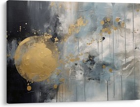 Kép - Absztrakció arany golyóval (70x50 cm)