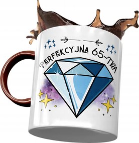 Bordó Bögre Születésnapra 65 65-es 65-ös Ajándék Nyomtatott Fotóval