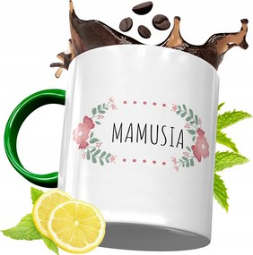 Zöld Bögre Anyukáknak Születésnapi Ajándék fényképes nyomtatással