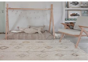 Bézs mosható kézi szövésű pamut szőnyeg 170x240 cm Kaarol Earth – Lorena Canals