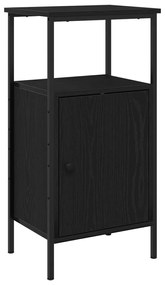 Éjjeli szekrények 2 db Fekete tölgy 41x31x80 cm MDF