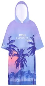 Strandponcsó FLOWLIFE lila 80x145 cm