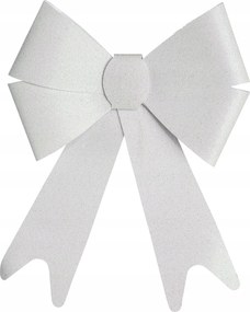 Csillámos Dekoratív Masni Műanyag 30 X 19 CM Fehér