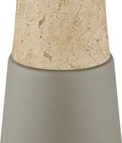 Globo 51070110 Asztali lámpa, matt szürke fém, matt travertin hatású fém, fekete PVC kábel, billenőkapcsoló a kábelen, ø: 250mm, M: 365mm, kábelhossz 1500mm, 1x E27 ILLU 40W 230V izzó nélkül