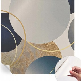 Öntapadós tapéta Fali furnér 3D hatás Kreatív körök 250x250 cm