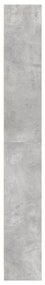 betonszürke szerelt fa könyvespolc 80 x 24 x 176 cm