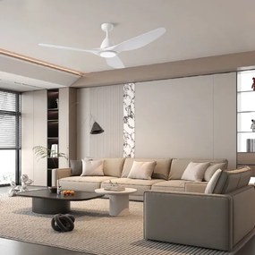 ZEVENTI - LED mennyezeti ventilátor URBINO LED/20W/230V Wi-Fi Tuya fehér + távirányító