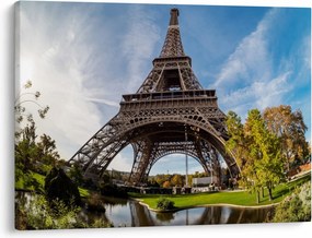 Kép - Eiffel-torony színes (70x50 cm)