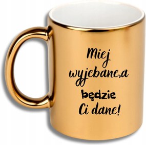 Arany Bögre Ajándék Különböző Alkalmakra Ajándék Legyen Egy