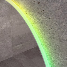 Kerek LED tükör Ø70cm Welland Alpha | Fehér és színes háttérvilágítás - RGB funkciók
