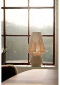 Natúr színű asztali lámpa textil búrával (magasság 54 cm) Razzo – Markslöjd