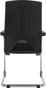 Tárgyalószék, fekete, RAVIL