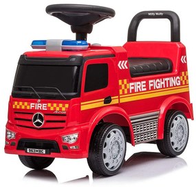 Zenélő bébitaxi Mercedes Milly Mally TŰZOLTÓAUTÓ piros
