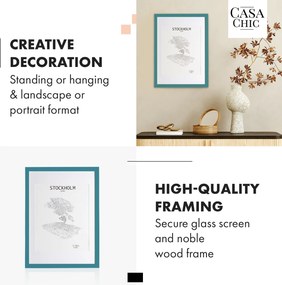 Casa Chic Kenton, képkeret, téglalap alakú, fényképek 70 x 50 cm, paszpartu, plexi