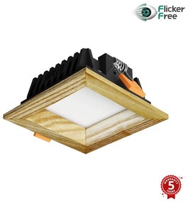 APLED - LED Lámpa SQUARE WOODLINE LED/3W/230V 3000K 9x9 cm kőris tömör fa