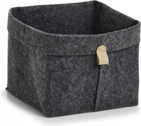 Zeller Tárolódoboz filc antracit 24x24x25cm